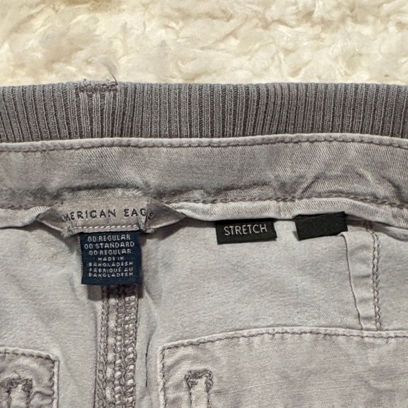 Gray Women's Cargo Pants - Casual Utility Style - Picture 2 of 3